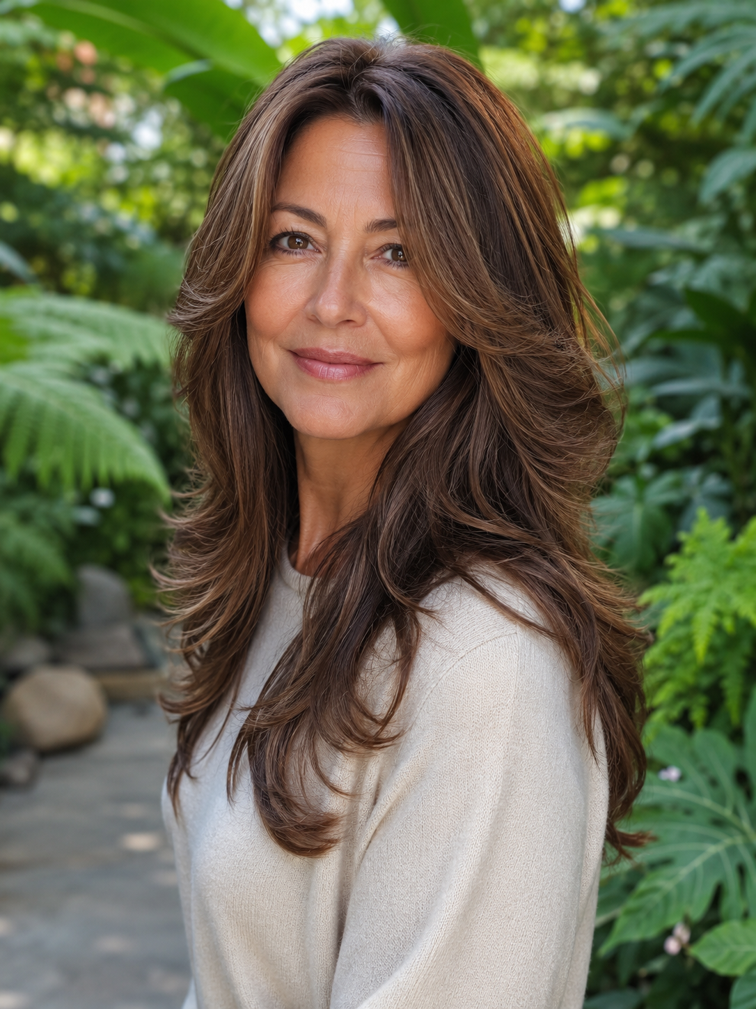 18 Mid-Back Goddess Hairstyles for Women Over 50