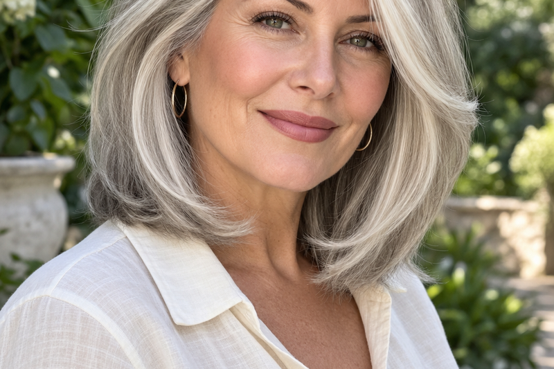 16 Silver Hair With Platinum Highlights for Icy Dimension