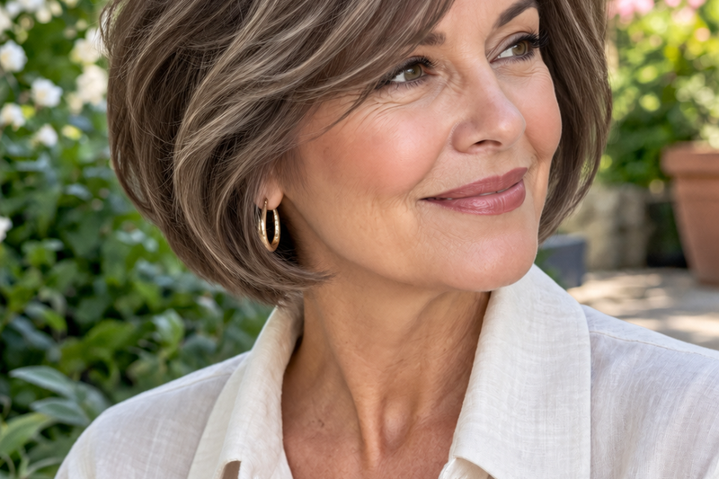 15 Textured Italian Bobs Over 50 With Effortless Volume